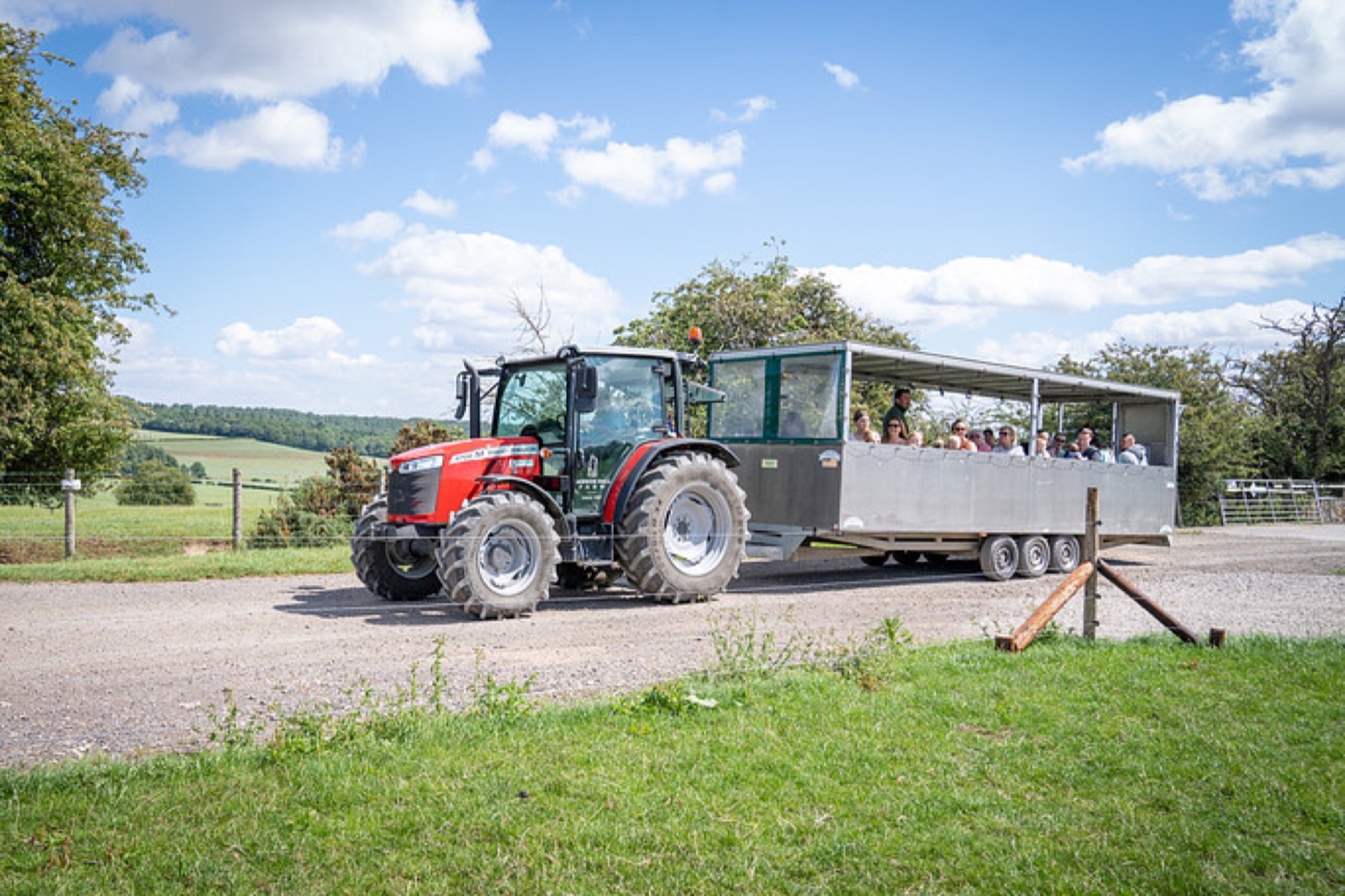 A tractor ride at Cannon Hall Farm