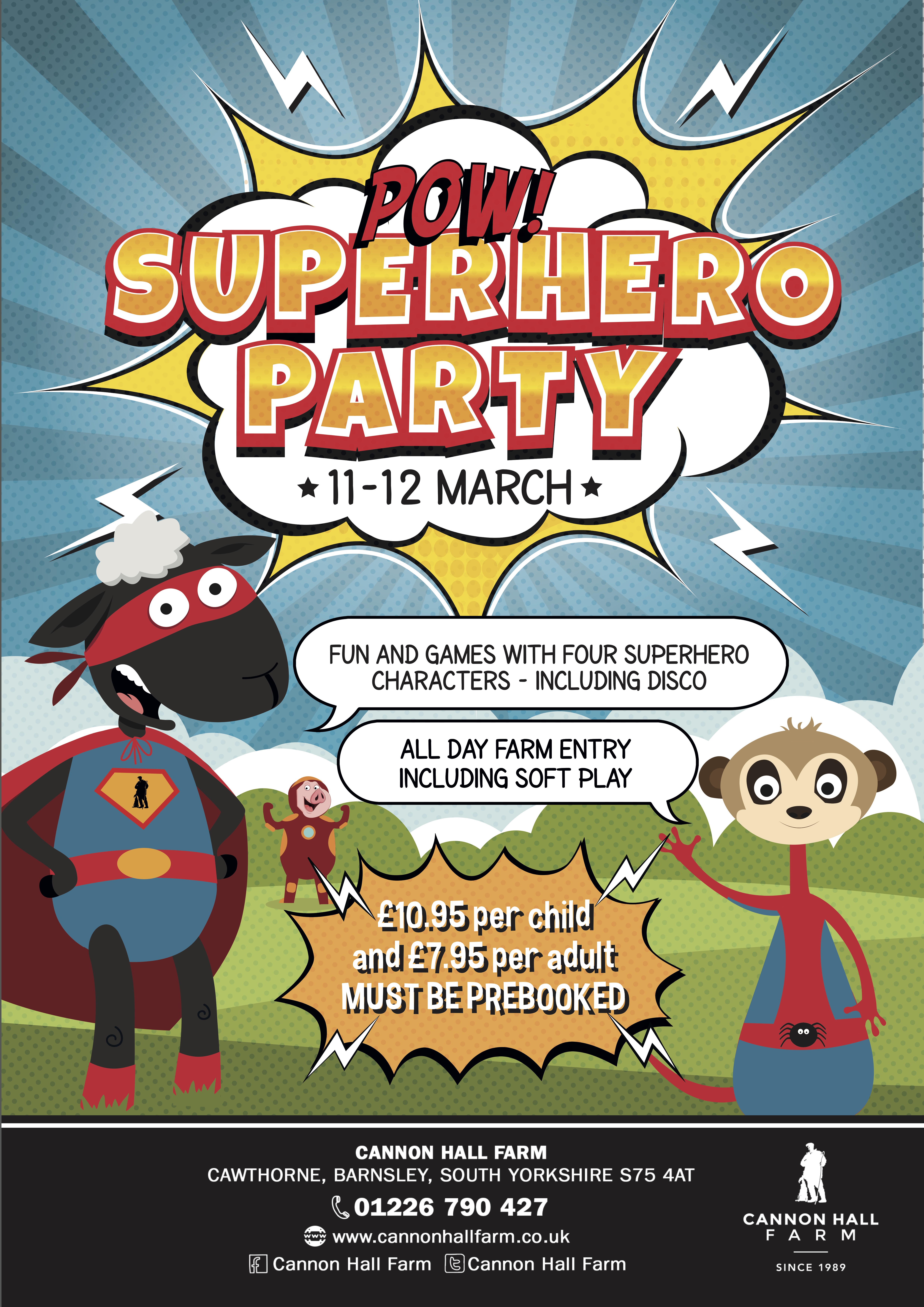 Heroes assemble! Join us for a superhero party! | Cannon Hall Farm