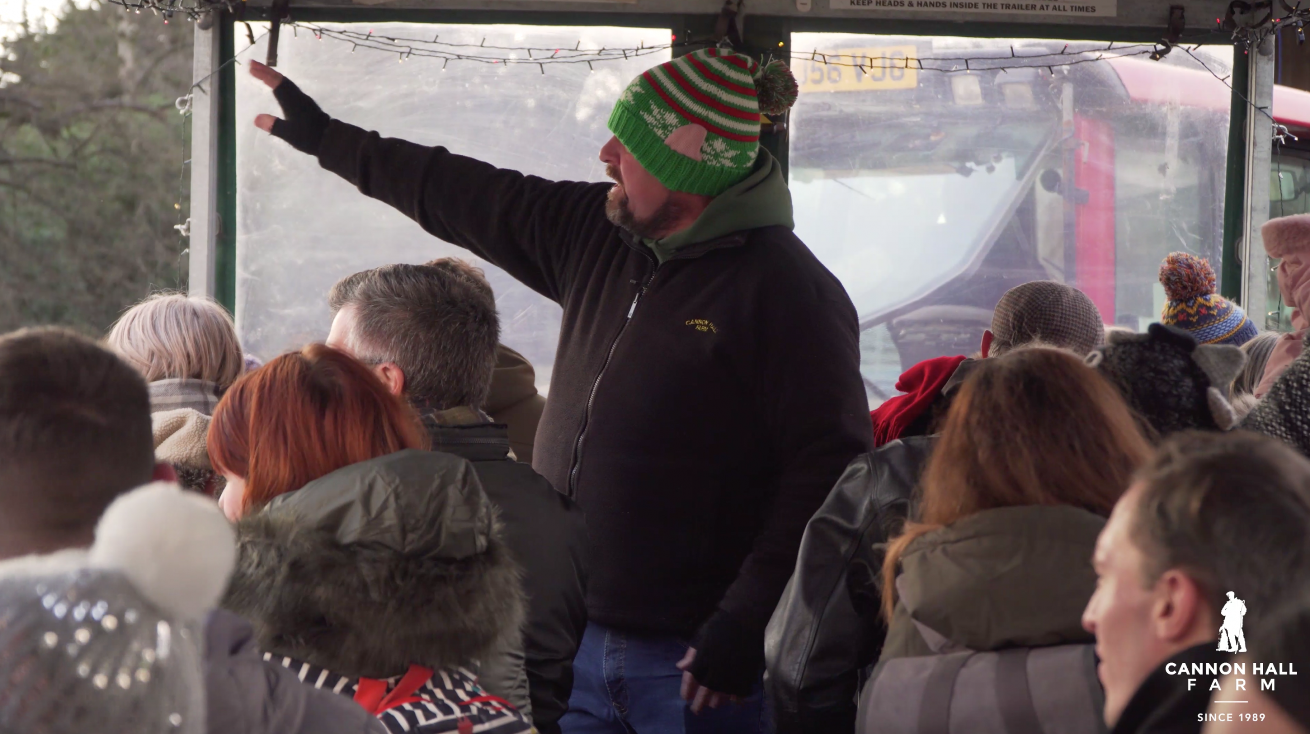 All aboard the Reindeer Express! Cannon Hall Farm