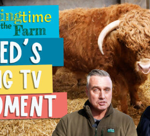 Ted's big TV moment - Springtime on the farm